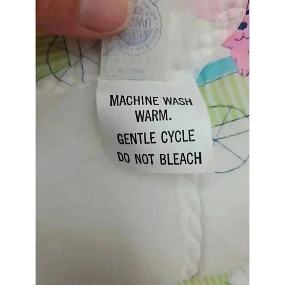 Vitnage Quiltex Crib Blanket White with Satin Trim New with Tags Dead Stock - Picture 5 of 5